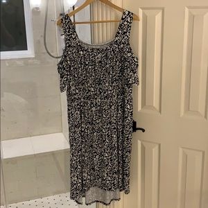 Lands’ End Cold Shoulder High Low Dress 2X (20-22)